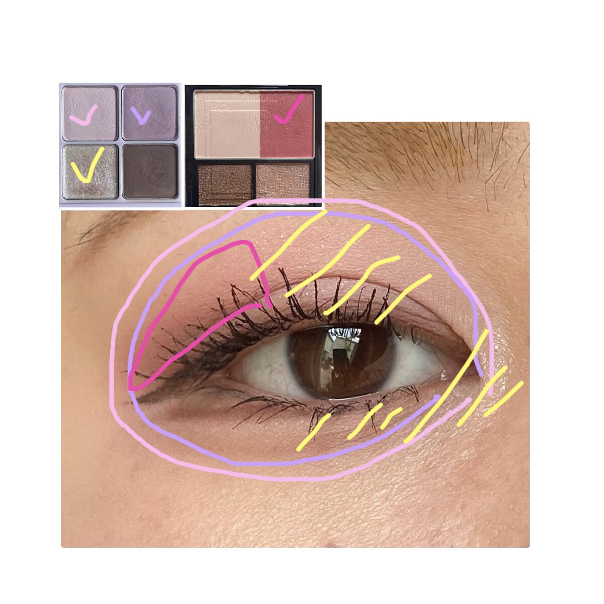 ベターザンアイズ ミルクシリーズ/rom&nd/アイシャドウパレットを使ったクチコミ（3枚目）