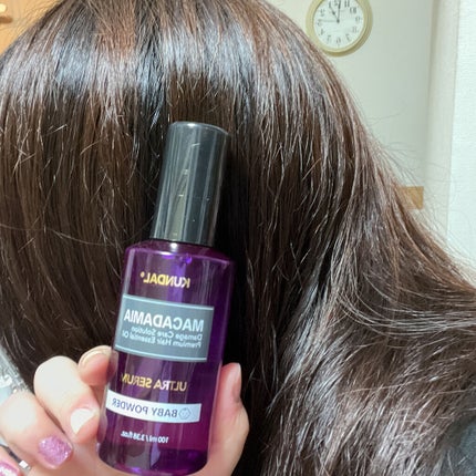 マカダミア ウルトラヘアセラム /KUNDAL/ヘアオイルを使ったクチコミ(3枚目)