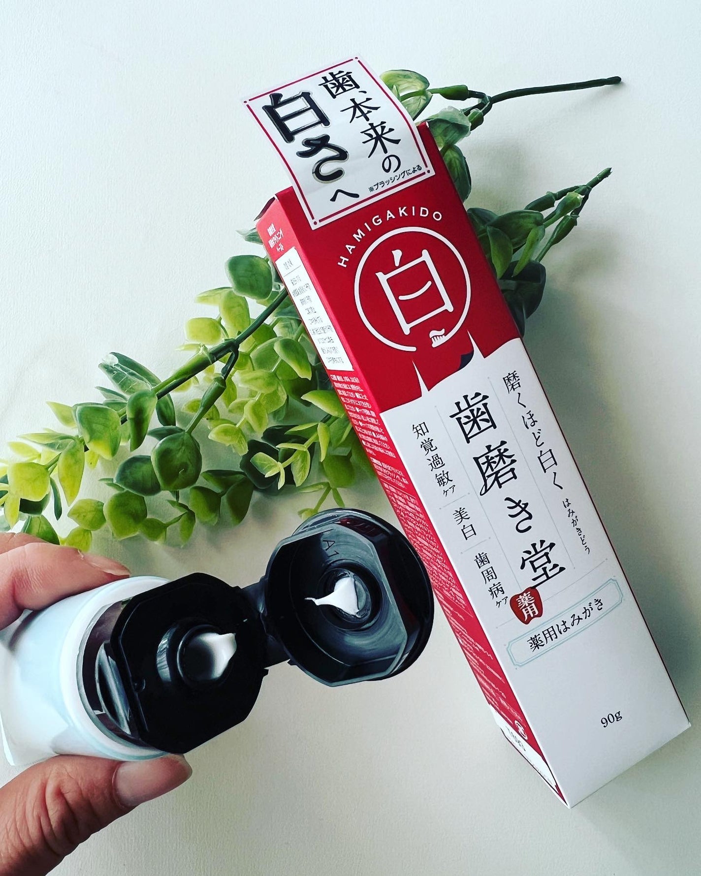 歯磨き堂 薬用ホワイトニングペースト/歯磨き堂/歯磨き粉を使ったクチコミ(5枚目)