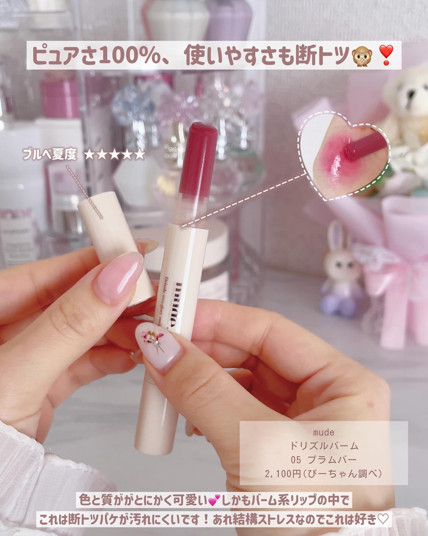 フルーティーグラムティント/Laka/リップティントを使ったクチコミ（2枚目）