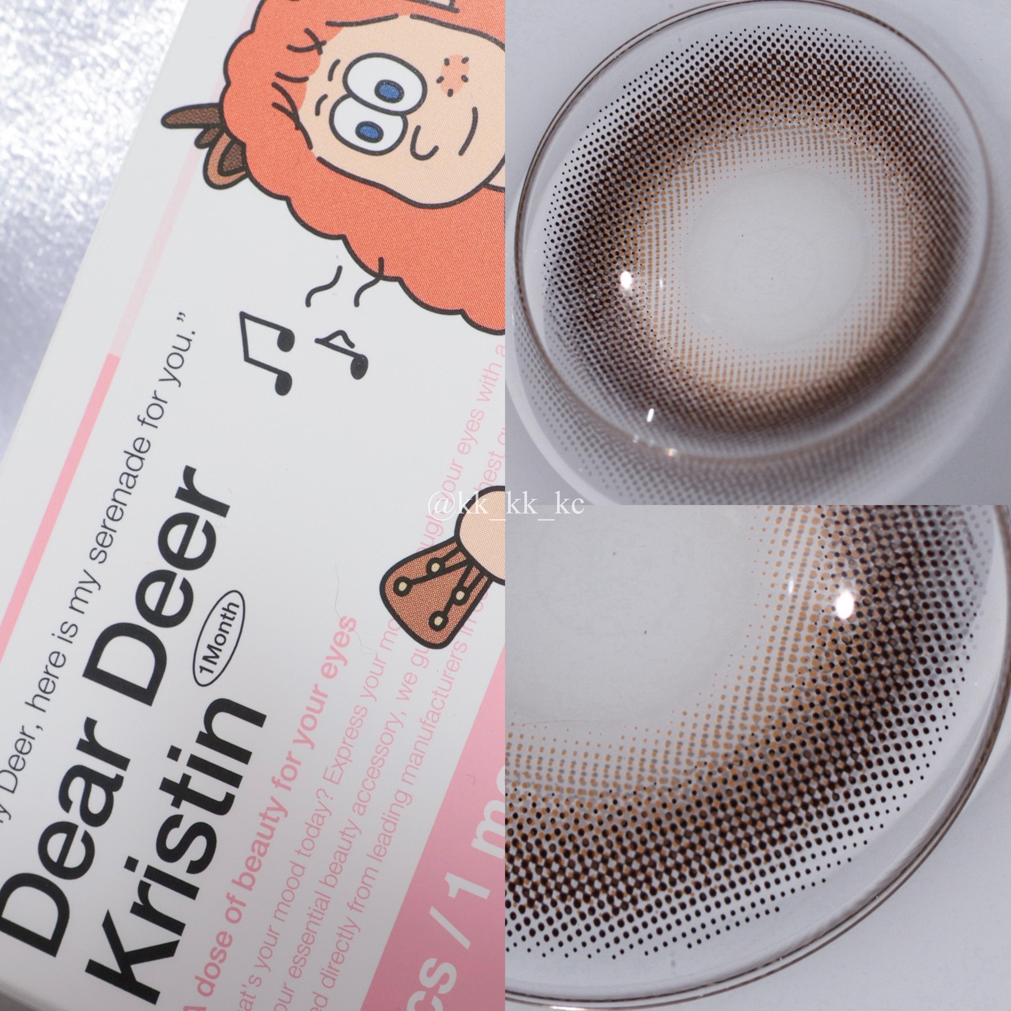 Dear Deer Kristen 1month/Hapa kristin/ワンデー（１DAY）カラコンを使ったクチコミ（3枚目）