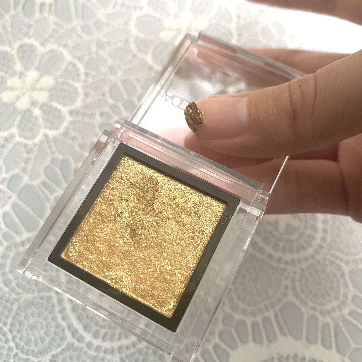 ザ アイシャドウ L 160 The Richest Gold/ADDICTION/単色アイシャドウを使ったクチコミ（3枚目）