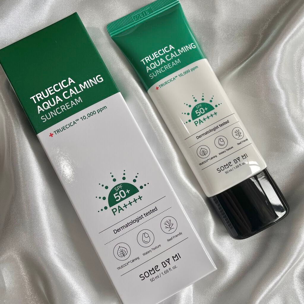 TRUECICA アクアカーミング日焼け止め/SOME BY MI/日焼け止めクリームを使ったクチコミ(1枚目)