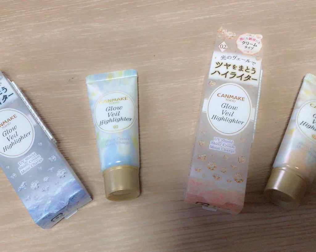 グロウヴェールハイライター/キャンメイク/クリームハイライトを使ったクチコミ（1枚目）