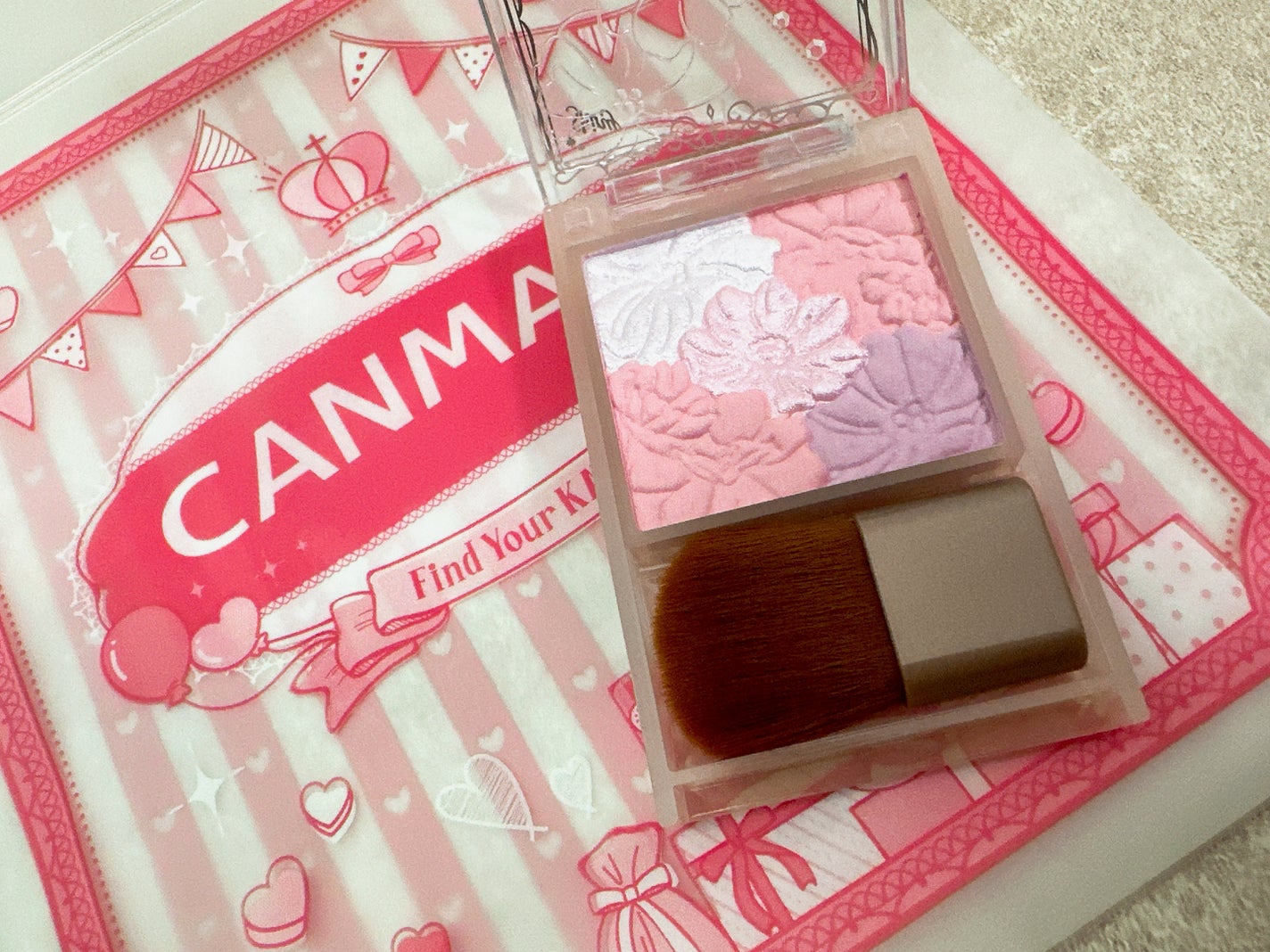 グロウフルールチークス(ブレンドタイプ)/キャンメイク/パウダーチークを使ったクチコミ(2枚目)