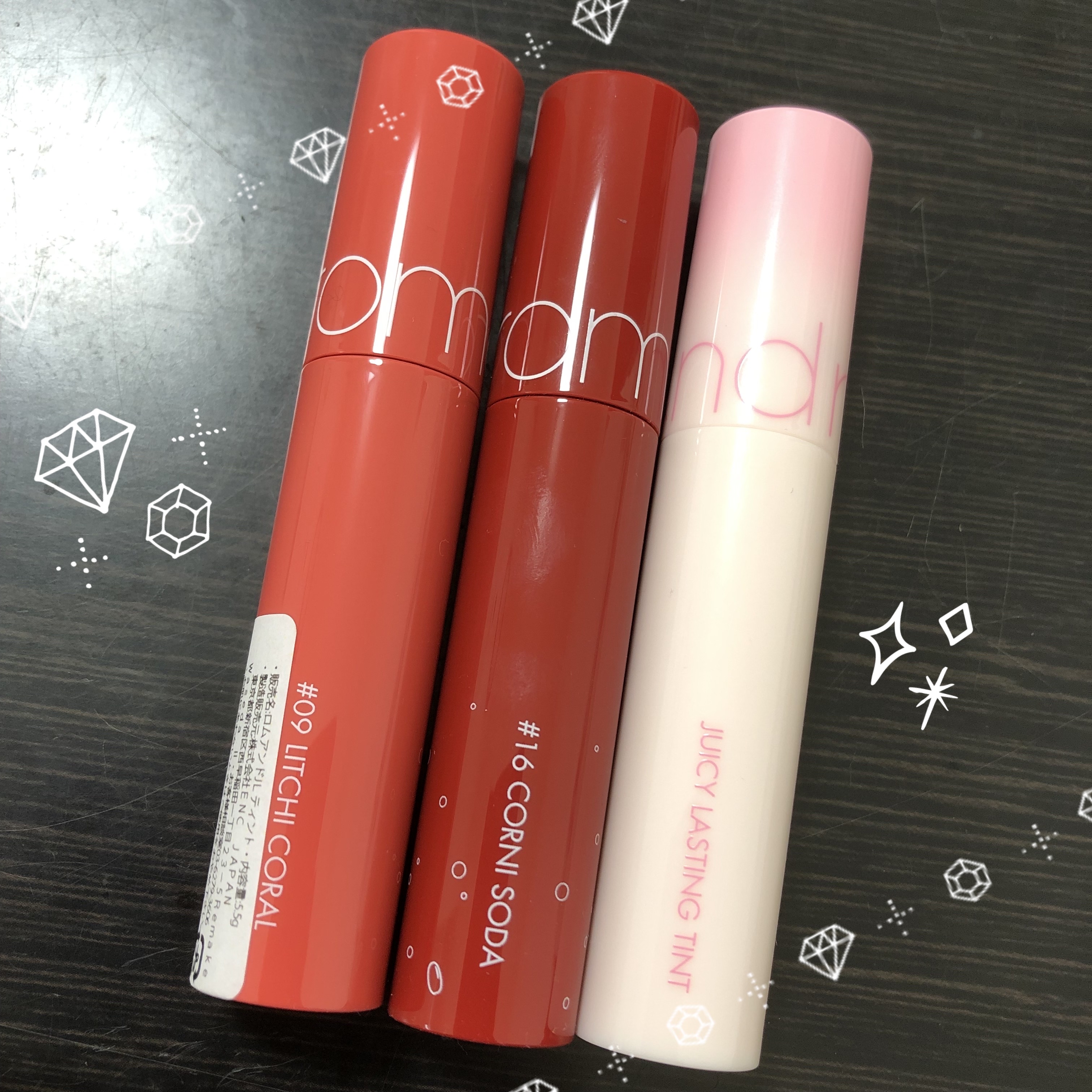 ジューシーラスティングティント/rom&nd/リップティントを使ったクチコミ（1枚目）