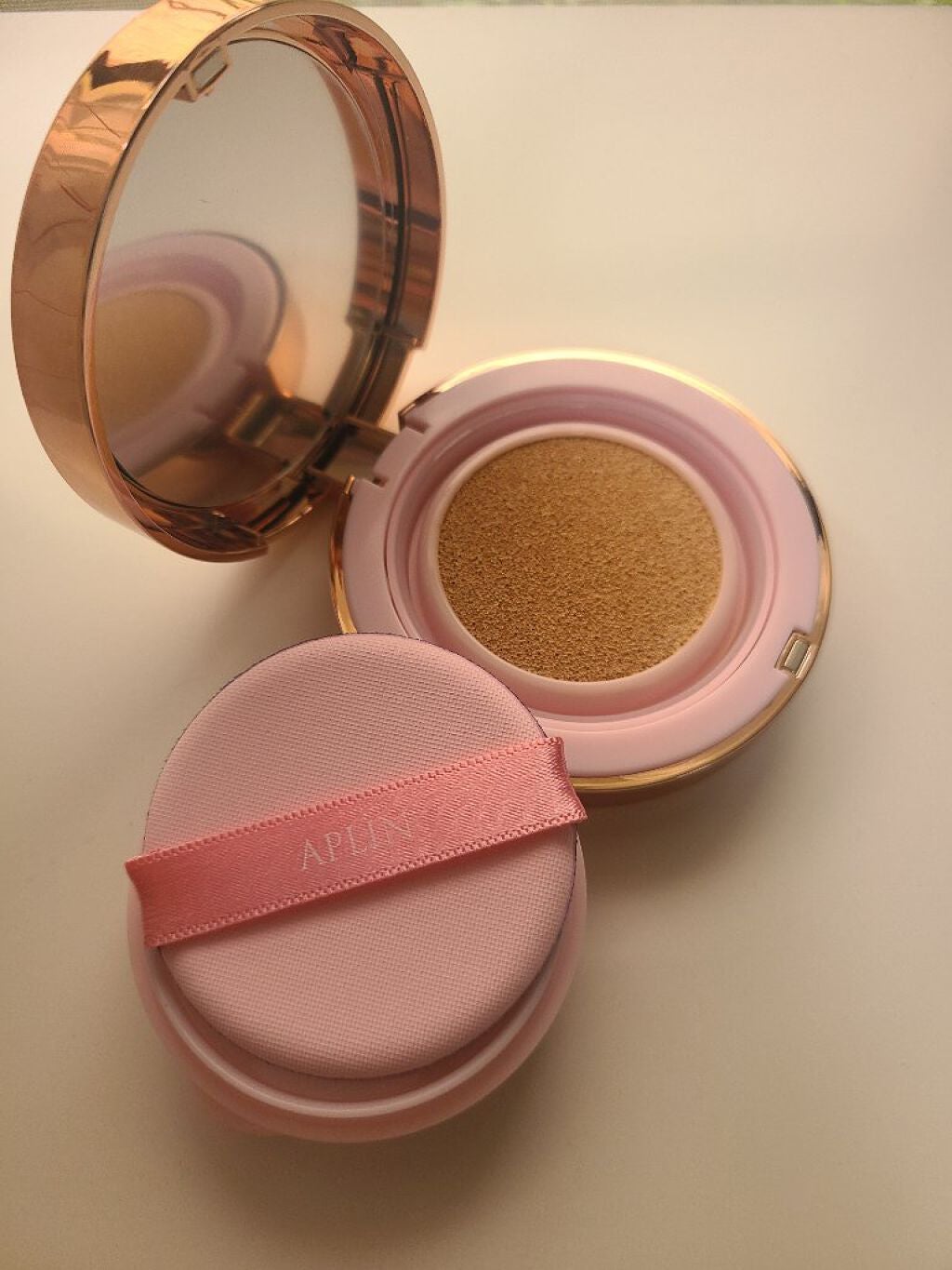 ピンクティーツリーカバークッション/APLIN/クッションファンデーションを使ったクチコミ(2枚目)