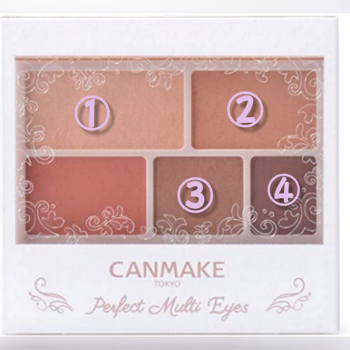 パーフェクトマルチアイズ/キャンメイク/アイシャドウパレットを使ったクチコミ(2枚目)