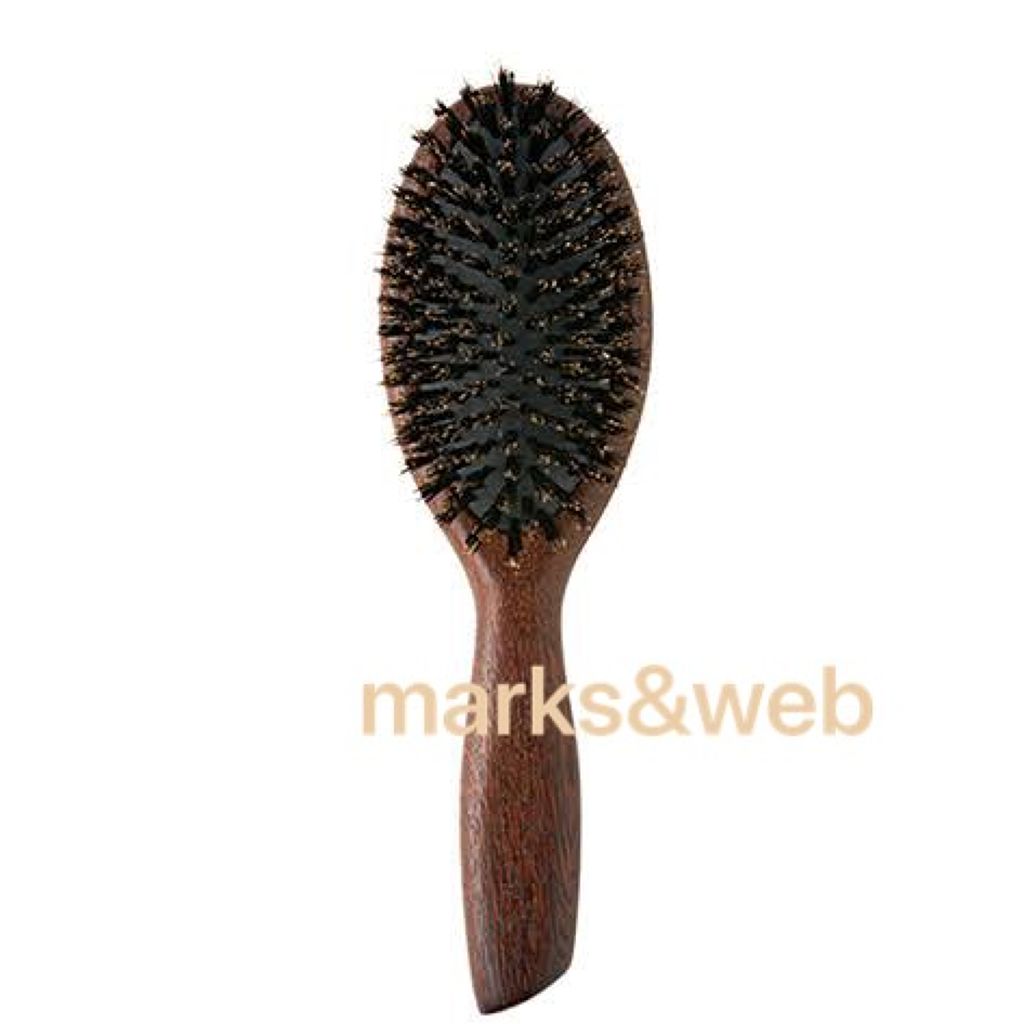 ウッドヘアブラシ ブラウン/MARKS&WEB/ヘアブラシを使ったクチコミ(1枚目)