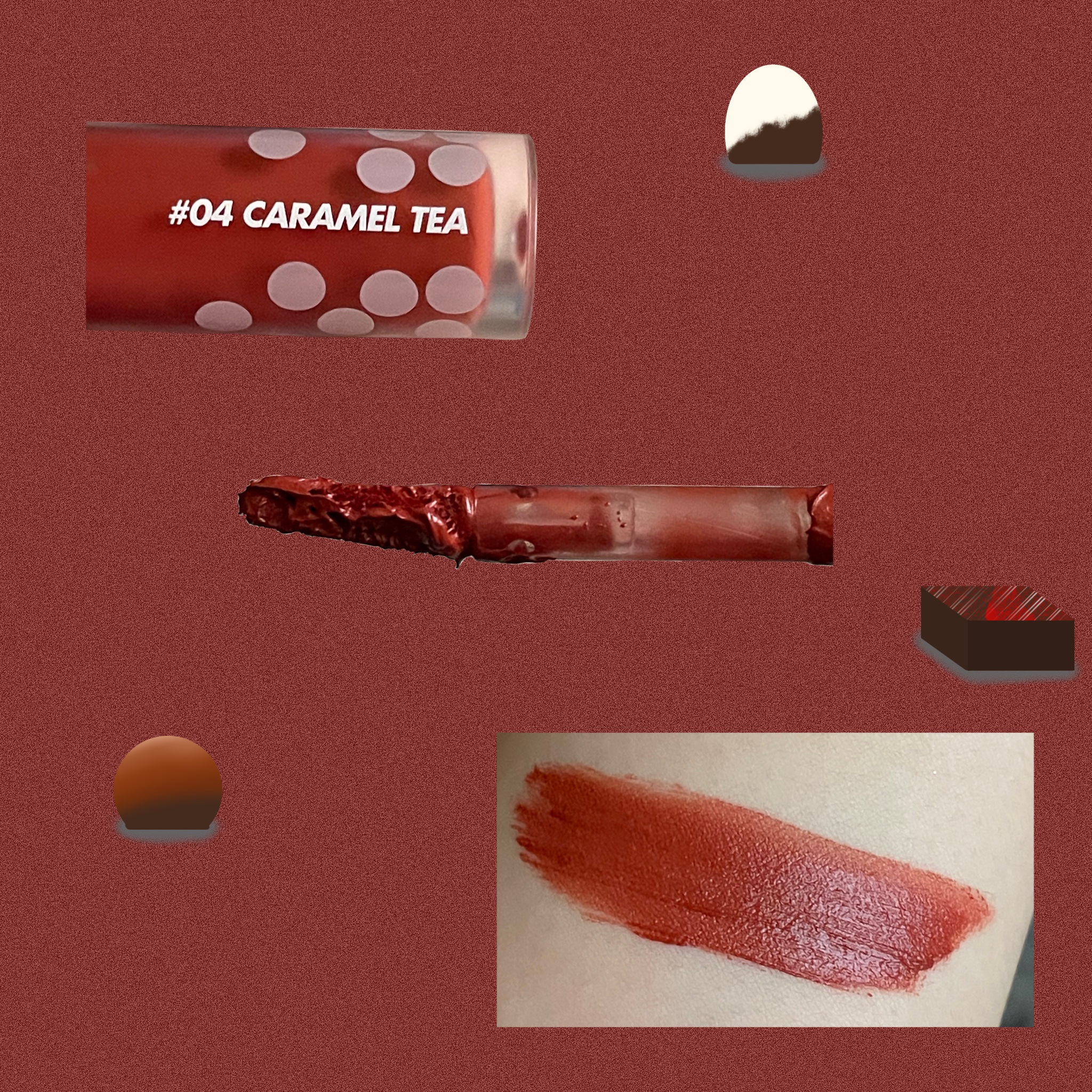 ミルクティーベルベットティント/rom&nd/リップティントを使ったクチコミ（2枚目）