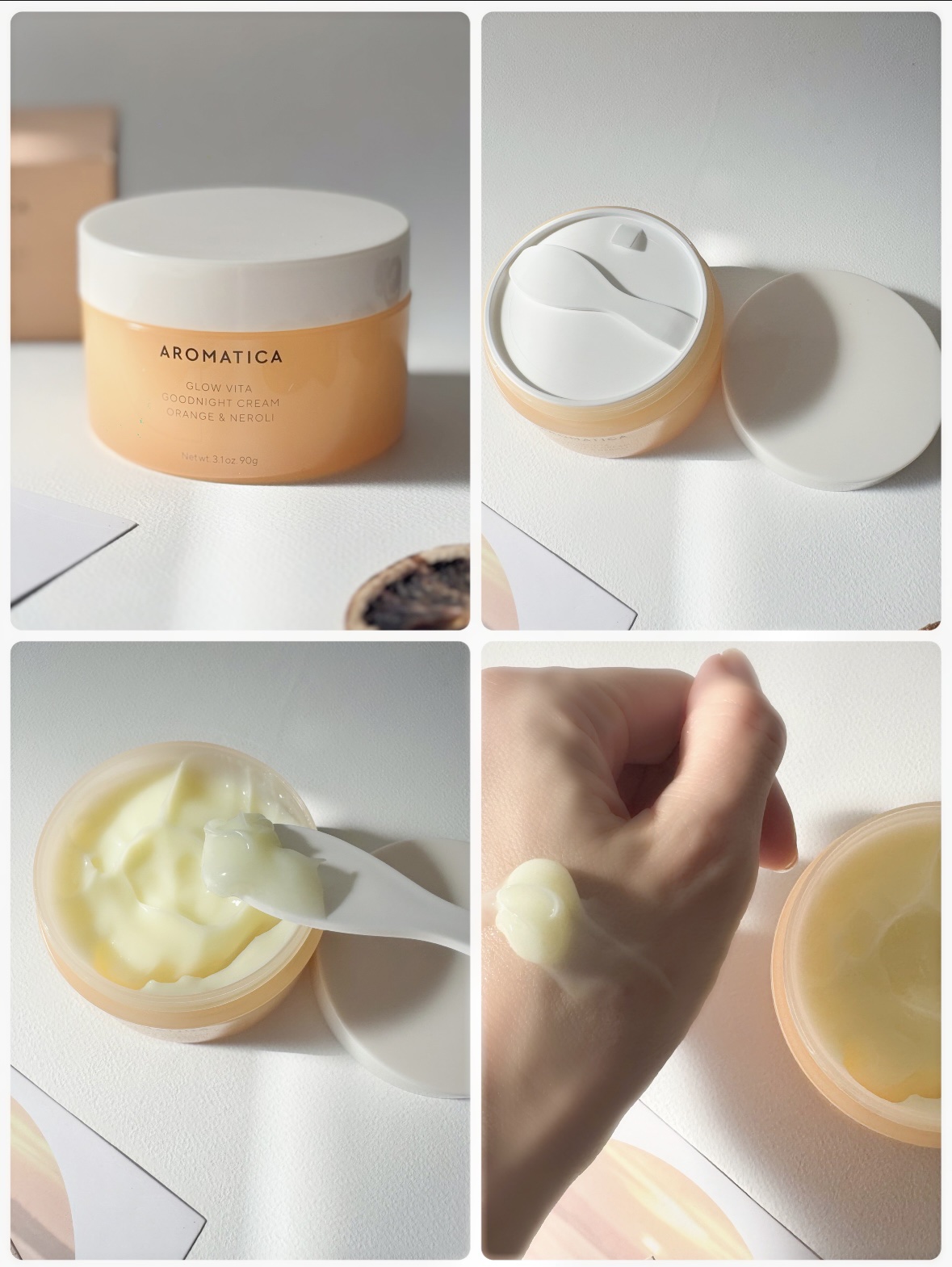 グロービタグットナイトクリーム/AROMATICA/フェイスクリームを使ったクチコミ（3枚目）