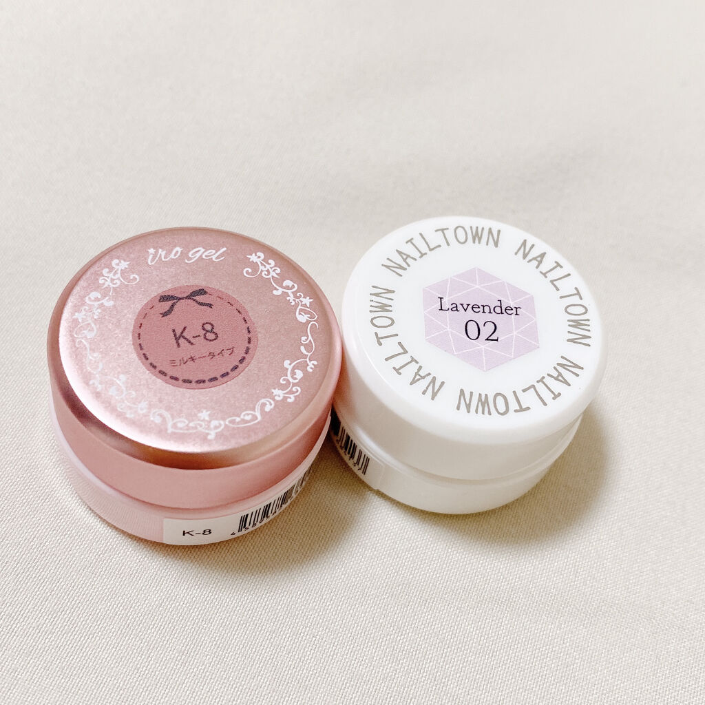 ラベンダージェル 02 ラベンダーピンク/NAILTOWN/ジェルネイルを使ったクチコミ（2枚目）