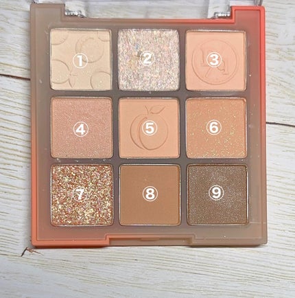 シャドウパレット 14 ピーチスクイーズ/dasique/アイシャドウパレットを使ったクチコミ(3枚目)