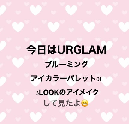 UR GLAM BLOOMING EYE COLOR PALETTE/U R GLAM/アイシャドウパレットを使ったクチコミ(1枚目)