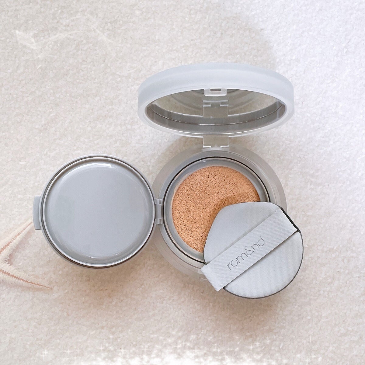 ヌーゼロクッション/rom&nd/クッションファンデーションを使ったクチコミ(2枚目)