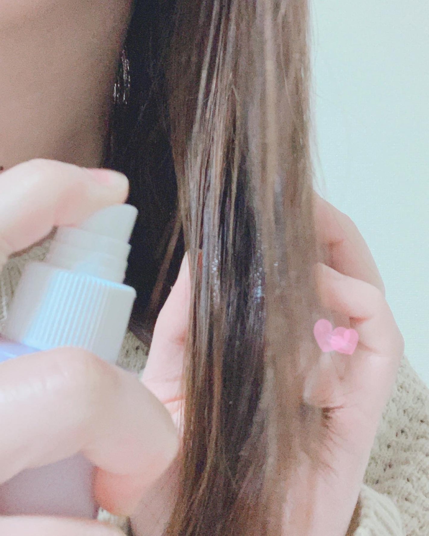 パフュームヘアパックインミスト Pink Breeze/Daleaf/アウトバストリートメントを使ったクチコミ(3枚目)