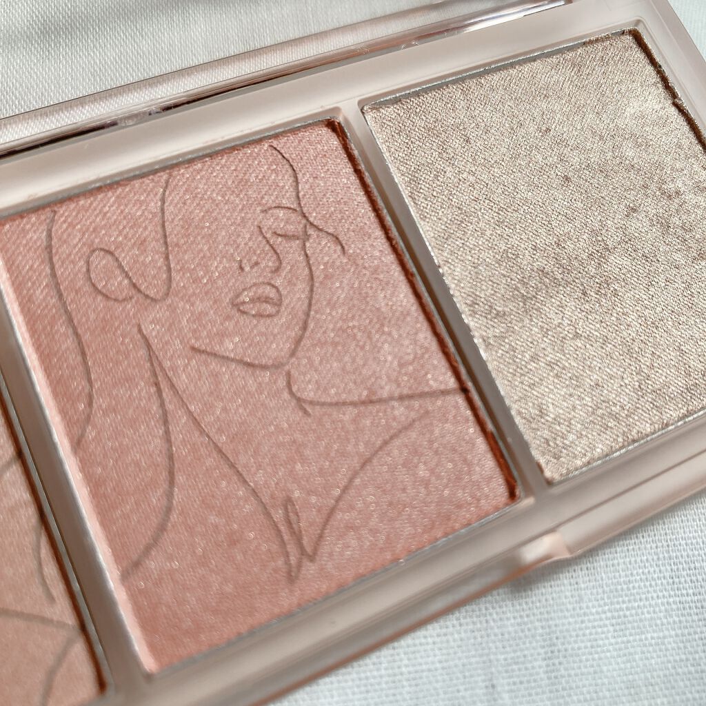 All Take Mood Cheek Palette/PERIPERA/パウダーチークを使ったクチコミ（3枚目）