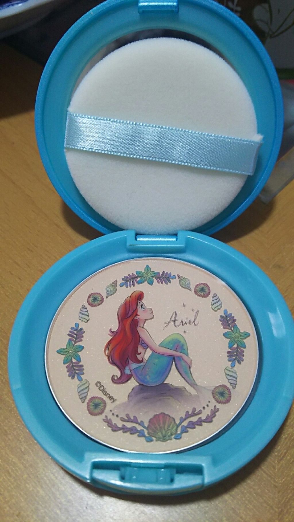 フェイスパウダーコンパクト‐ディズニープリンセスアリエル -/クレアボーテ/プレストパウダーを使ったクチコミ(2枚目)