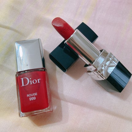 ルージュ ディオール 999S サテン(生産終了)/Dior/口紅を使ったクチコミ(2枚目)