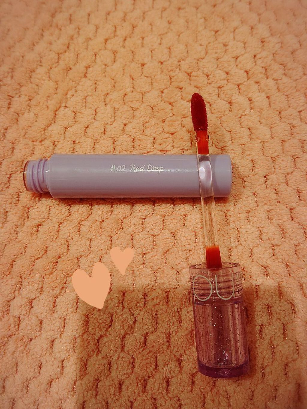 グラスティングウォーターティント/rom&nd/リップティントを使ったクチコミ（2枚目）