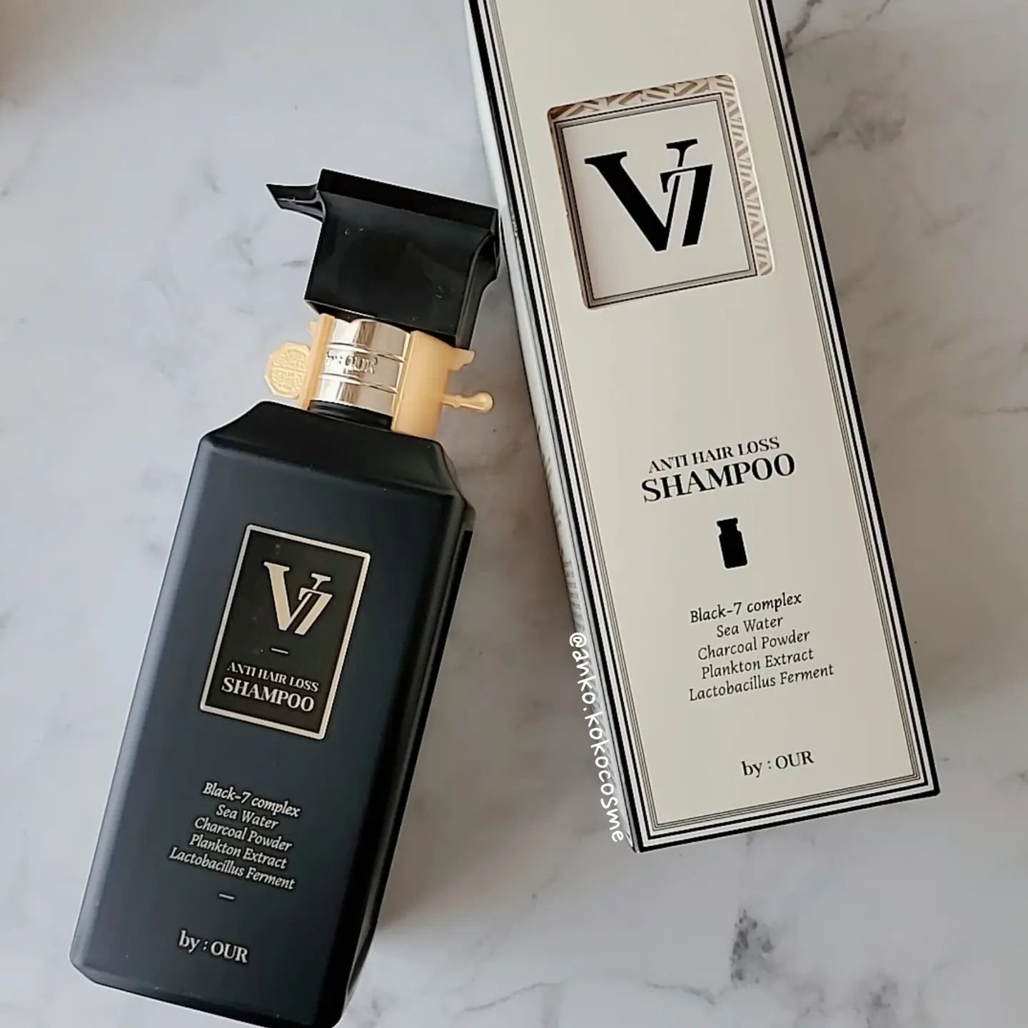 V7 アンチヘアロス シャンプー 500ml/by : OUR/サロンシャンプーを使ったクチコミ（2枚目）