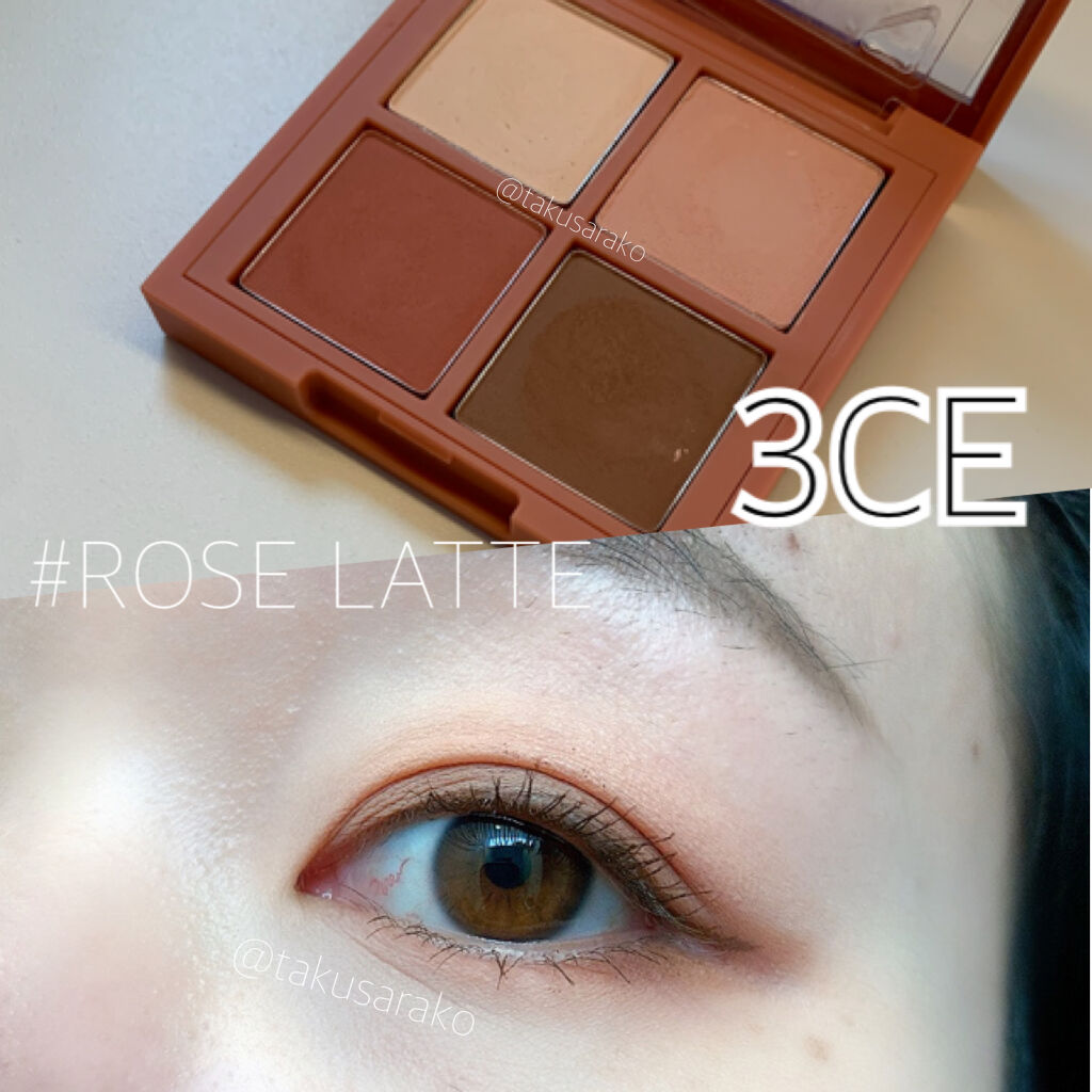 3CE ミニ マルチアイカラーパレット #ROSE LATTE/3CE/アイシャドウパレットを使ったクチコミ（1枚目）