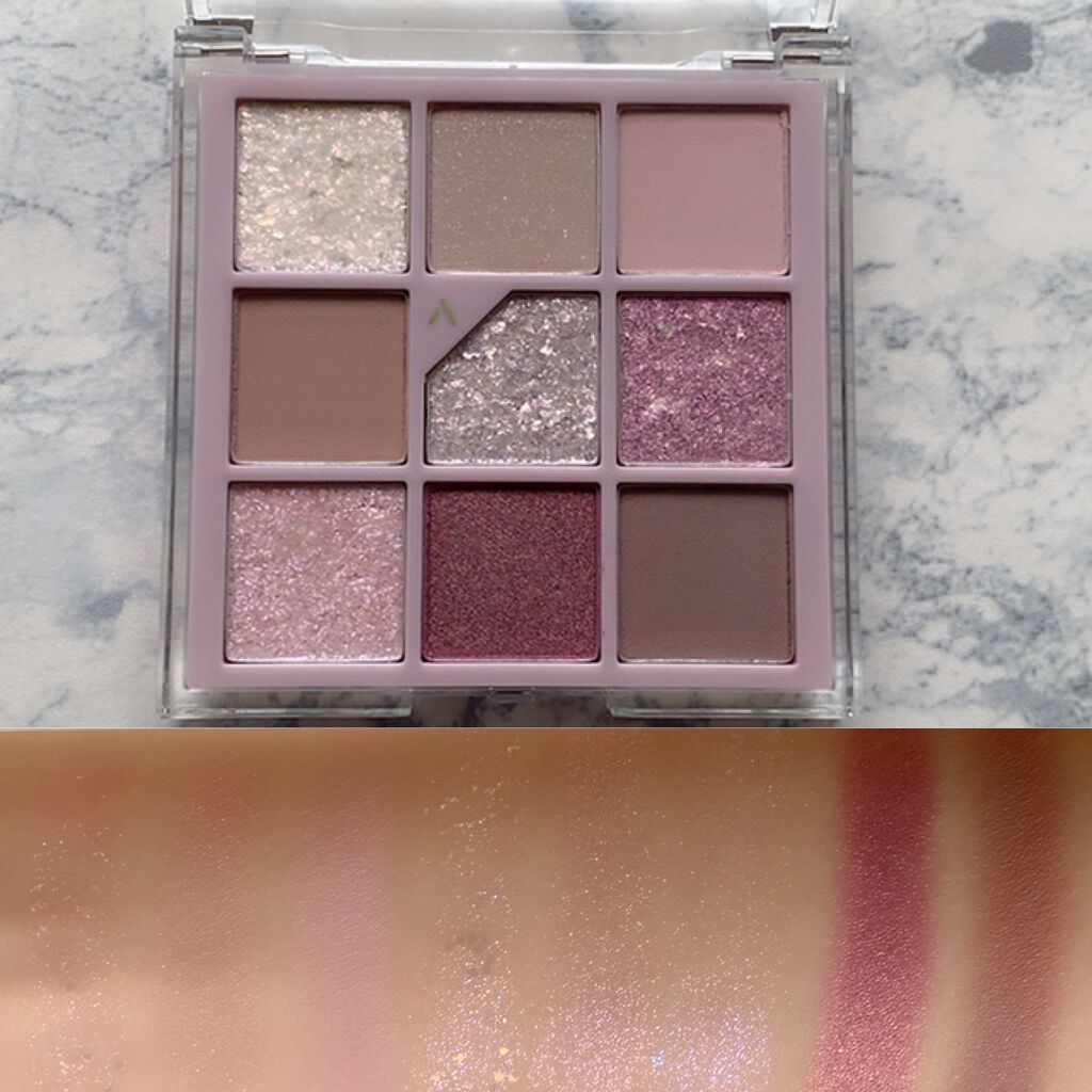 グリッターペディアアイパレット/unleashia/アイシャドウパレットを使ったクチコミ(3枚目)