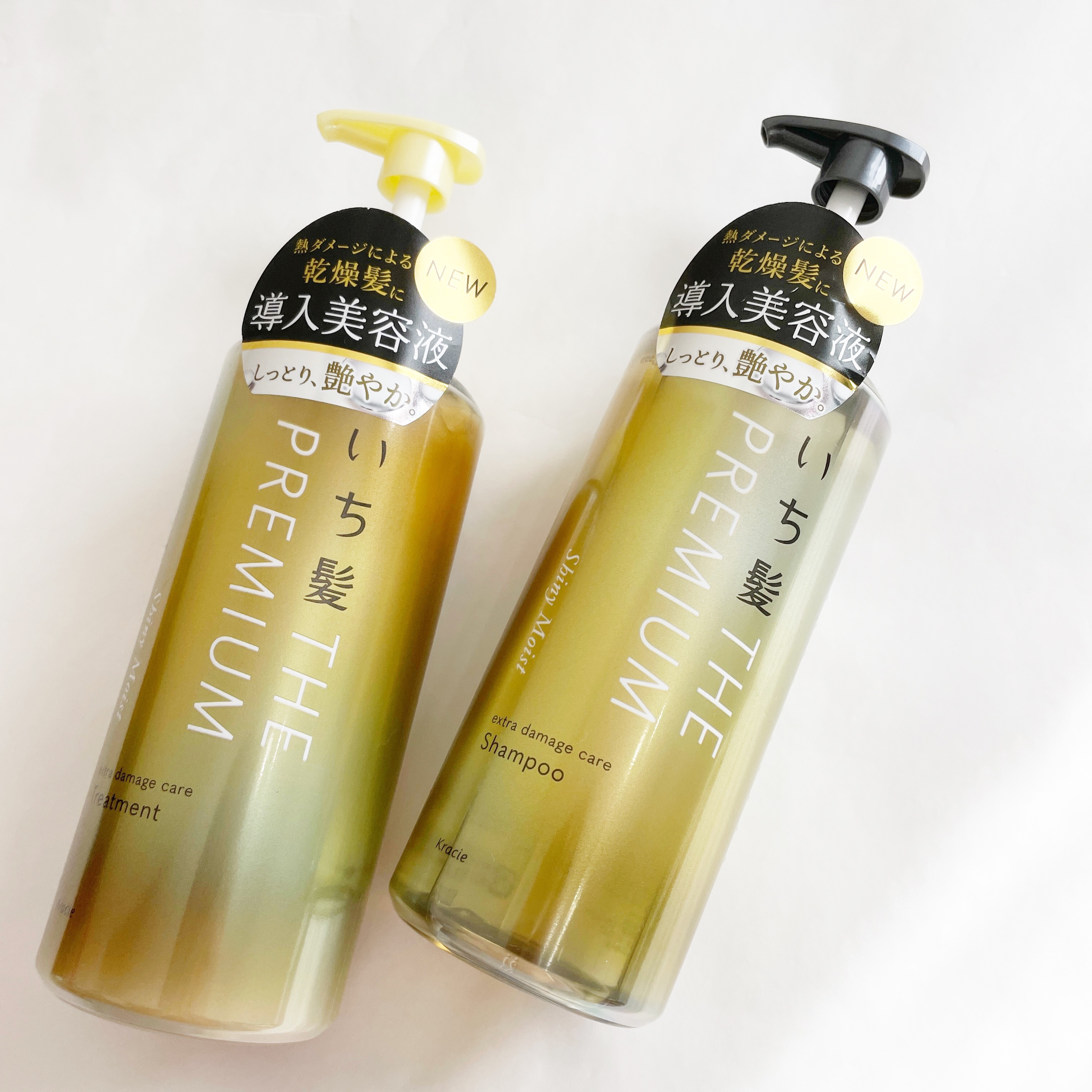 THE PREMIUM エクストラダメージケアシャンプー／トリートメント（シャイニーモイスト）/いち髪/市販シャンプーを使ったクチコミ（3枚目）