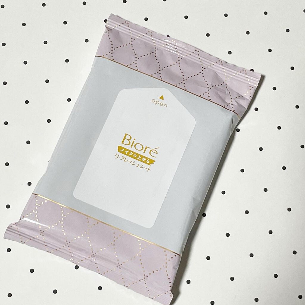 comaki on LIPS 「花王株式会社からの提供で、メイクの上からリフレッシュシートをい..」(1枚目)