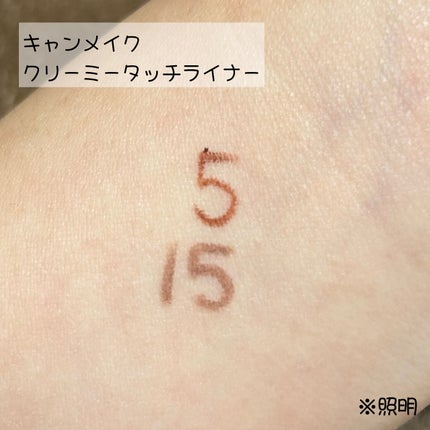 クリーミータッチライナー/キャンメイク/ジェルアイライナーを使ったクチコミ(5枚目)