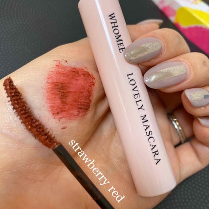 ロング&カールマスカラ strawberry red/WHOMEE/マスカラを使ったクチコミ(1枚目)