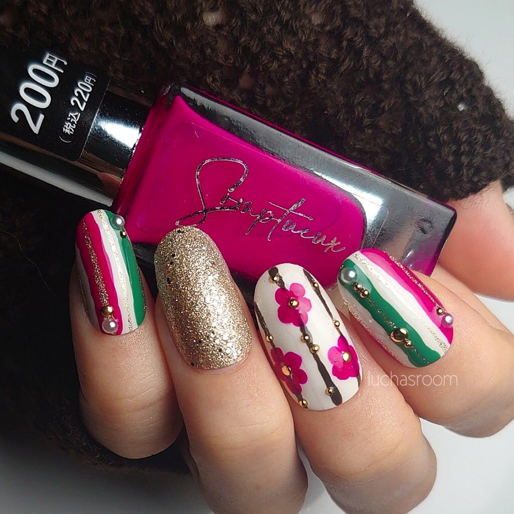 Somptueux(ソンプチュー) ネイルポリッシュ ST-NP-15/DAISO/マニキュアを使ったクチコミ（1枚目）