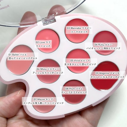 ムードペインティングリップアンドチークパレット/dasique/マルチパレットを使ったクチコミ(5枚目)