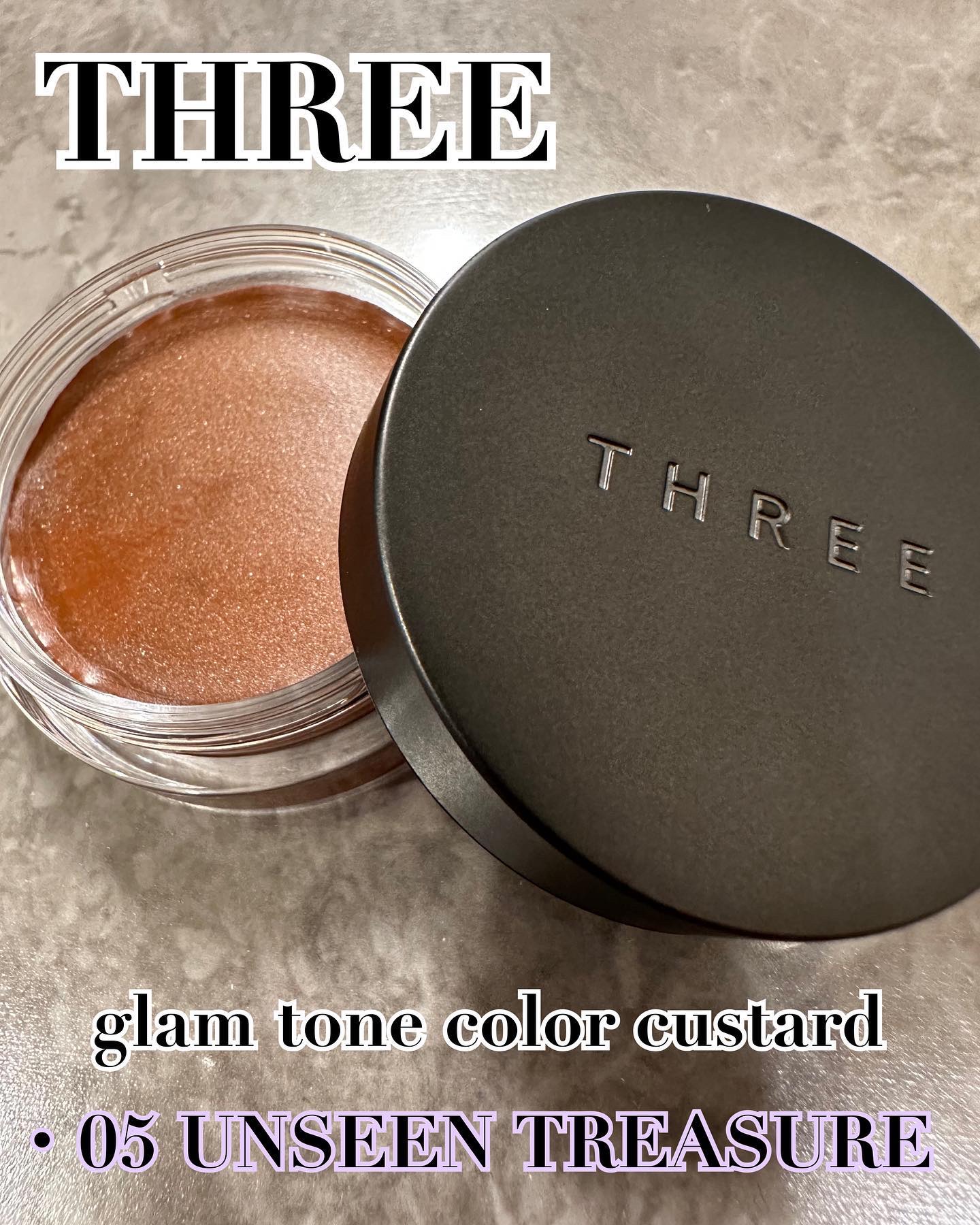 THREE グラムトーンカラーカスタード/THREE/ジェル・クリームチークを使ったクチコミ（1枚目）