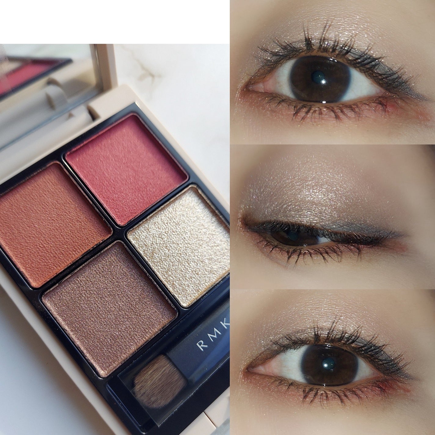 RMK シンクロマティック アイシャドウパレット/RMK/アイシャドウパレットを使ったクチコミ(2枚目)