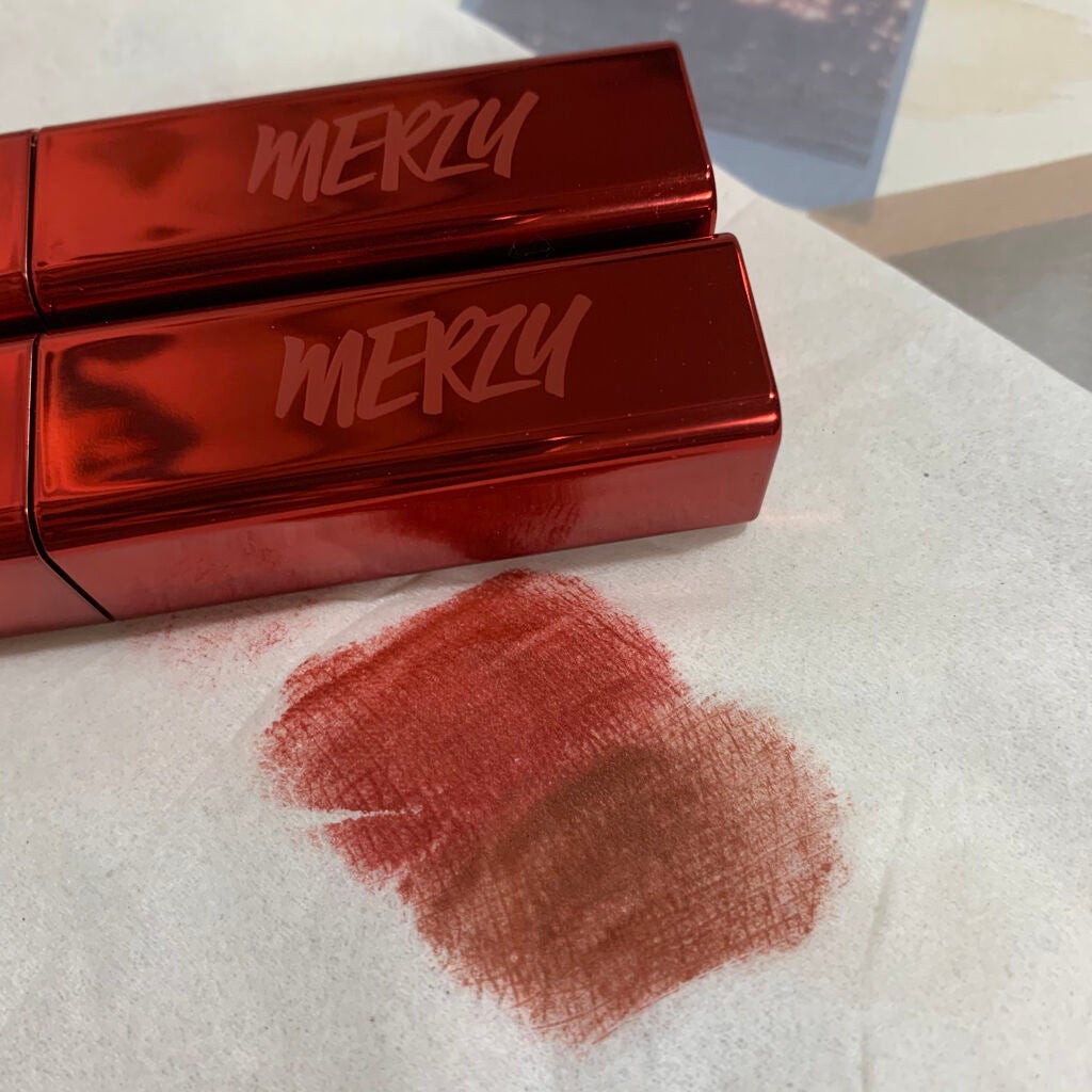 ザ ファースト ベルベット ティント シーズン1/MERZY/リップティントを使ったクチコミ(2枚目)