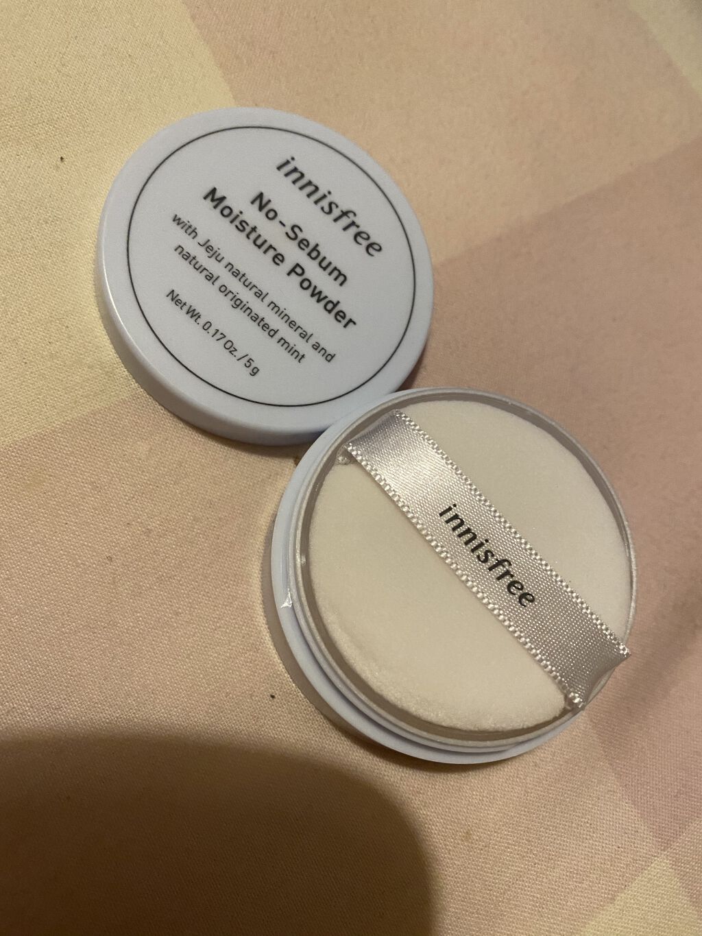 ノーセバム モイスチャーパウダー/innisfree/プレストパウダーを使ったクチコミ（2枚目）