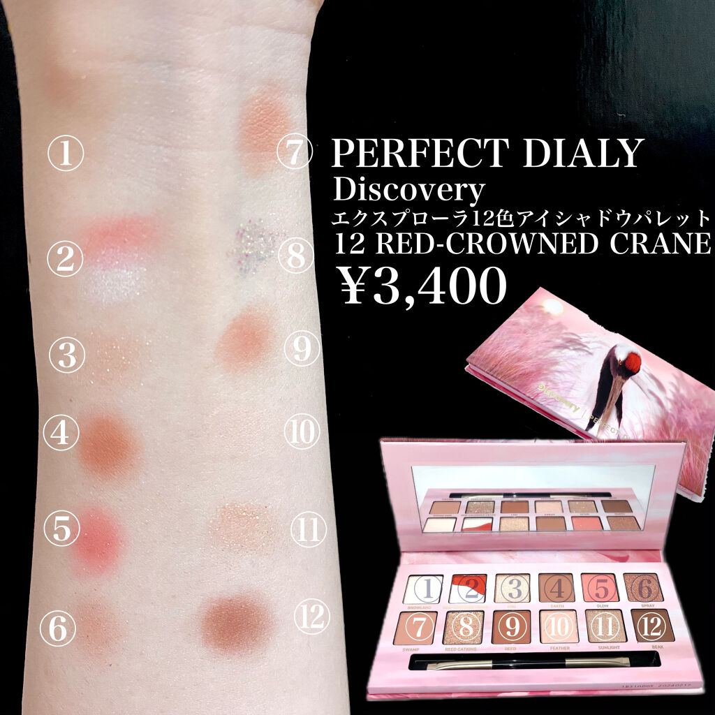 エクスプローラ12色 動物アイシャドウパレット/PERFECT DIARY/アイシャドウパレットを使ったクチコミ（3枚目）