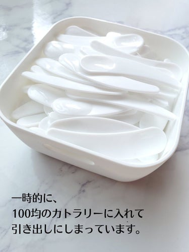 かぴめろん on LIPS 「100個入り¥560(税込)Amazonプラスチック製のスパチ..」（4枚目）