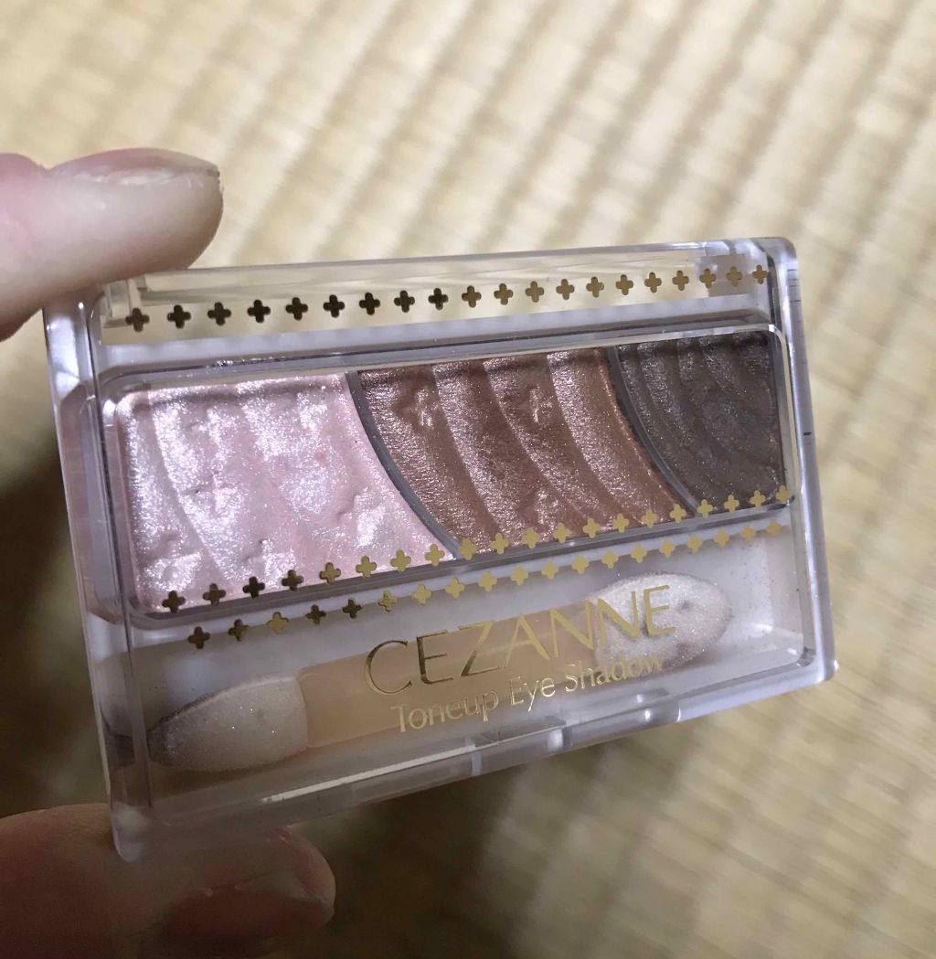 トーンアップアイシャドウ/CEZANNE/アイシャドウパレットを使ったクチコミ(1枚目)