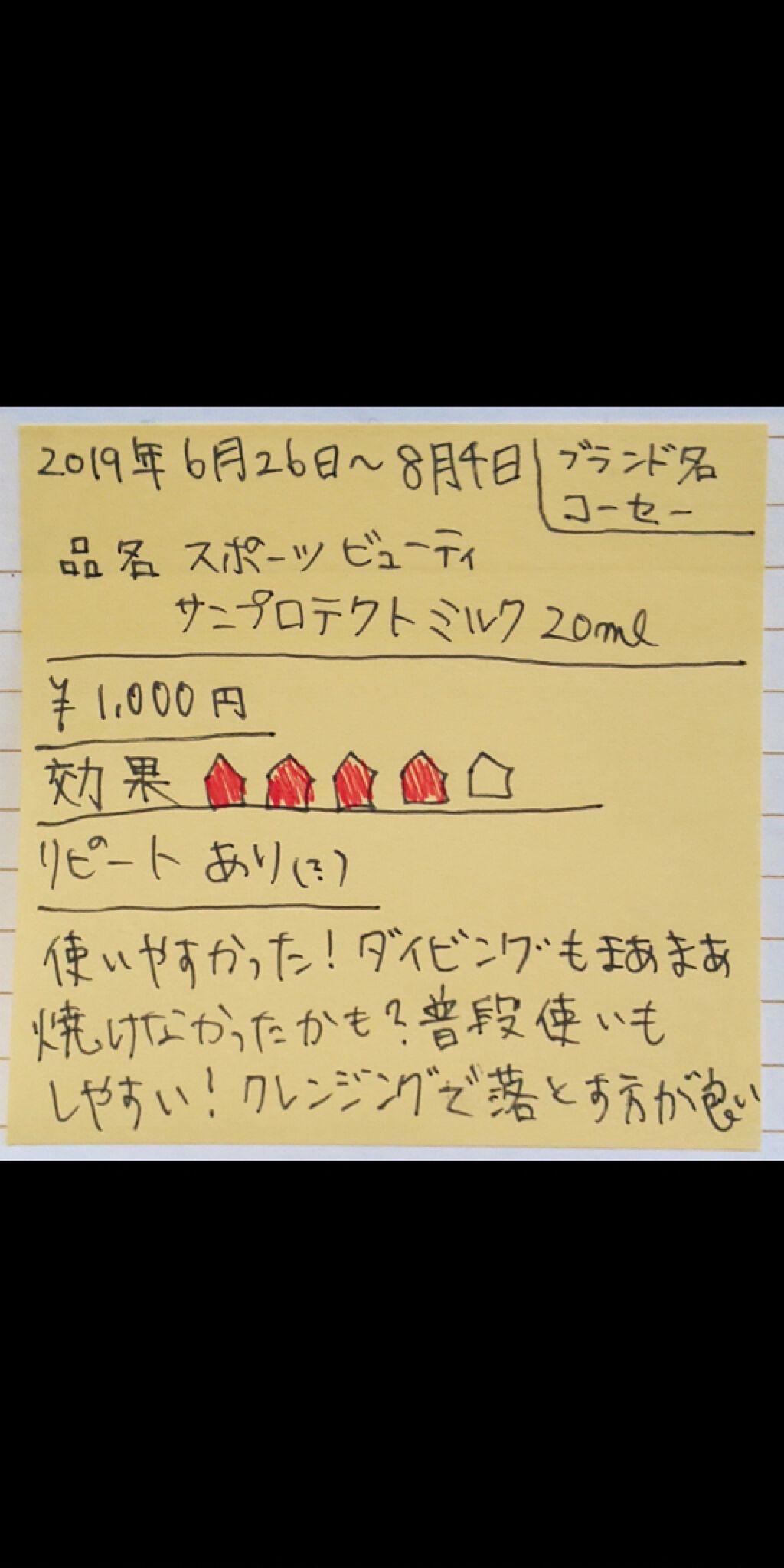 サンプロテクト ミルク/スポーツ ビューティ/日焼け止めミルクを使ったクチコミ(1枚目)