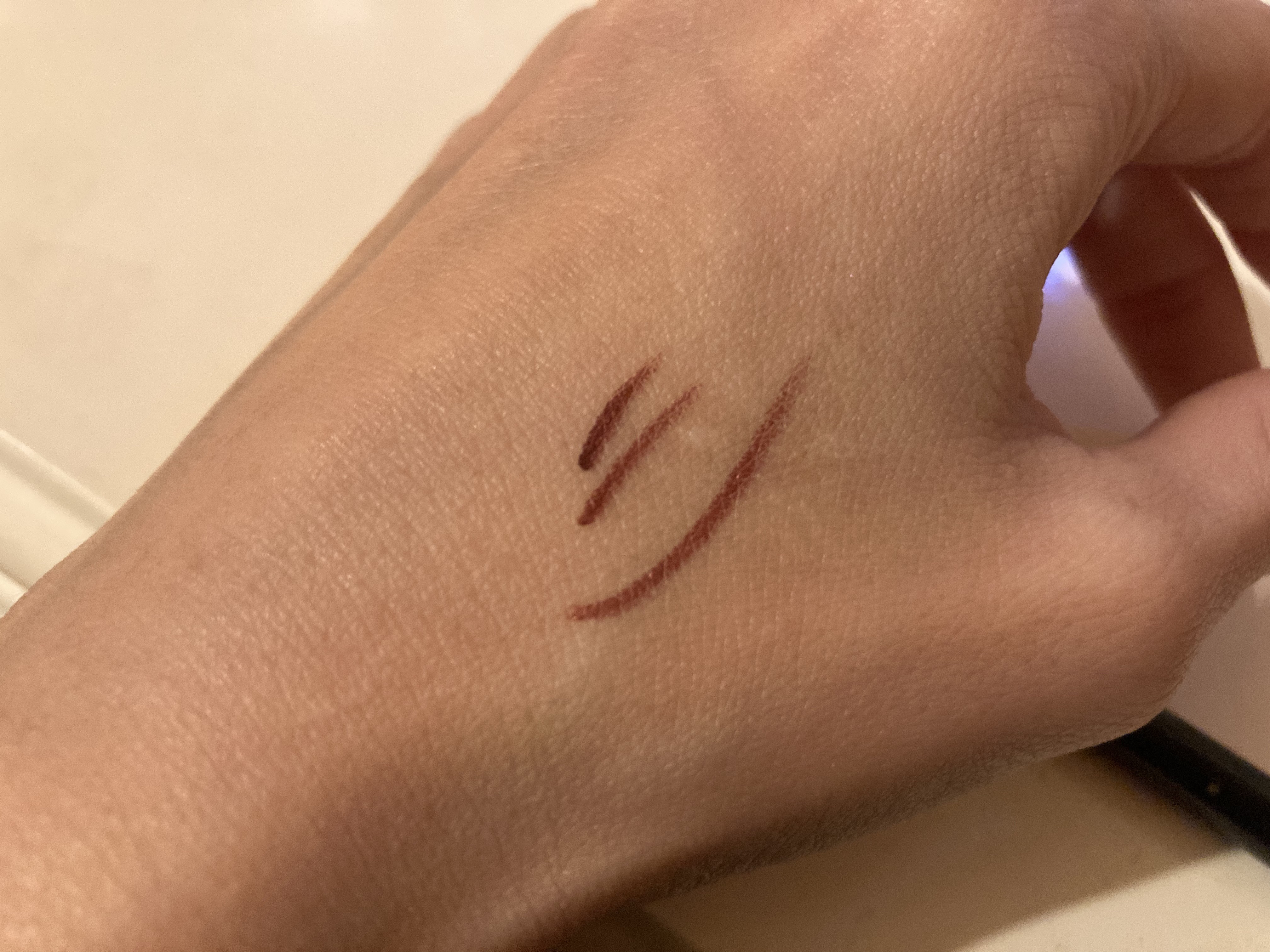 ＵＧＴ　ジェルアイライナー 03c　ピンクショコラ/U R GLAM/ジェルアイライナーを使ったクチコミ（2枚目）