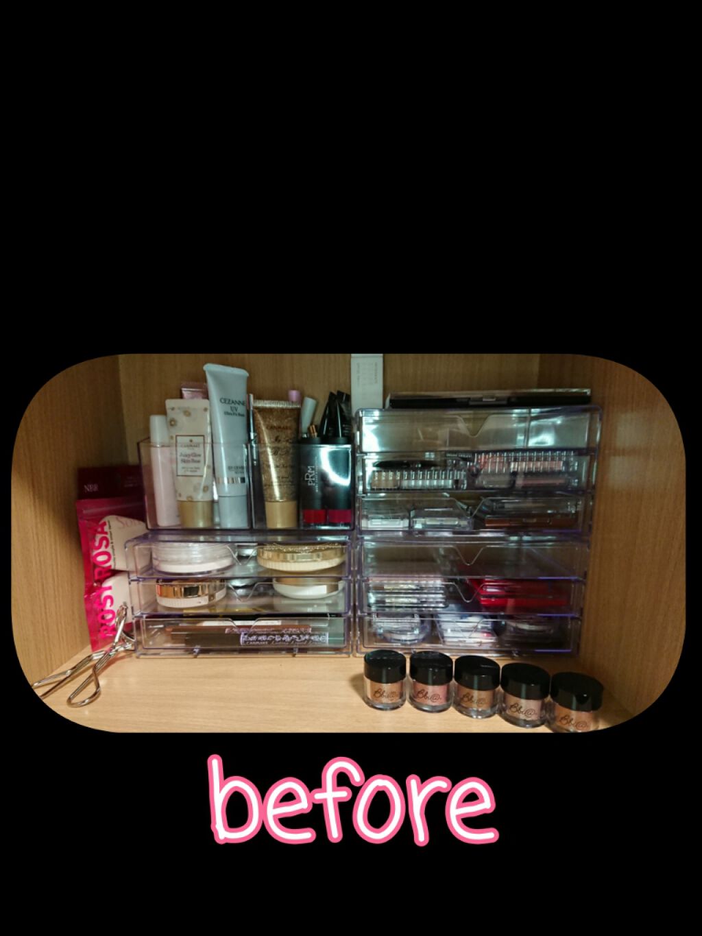 のんの on LIPS 「こんにちは!今回は、私の「コスメ収納」を少しリニューアルしたの..」(1枚目)