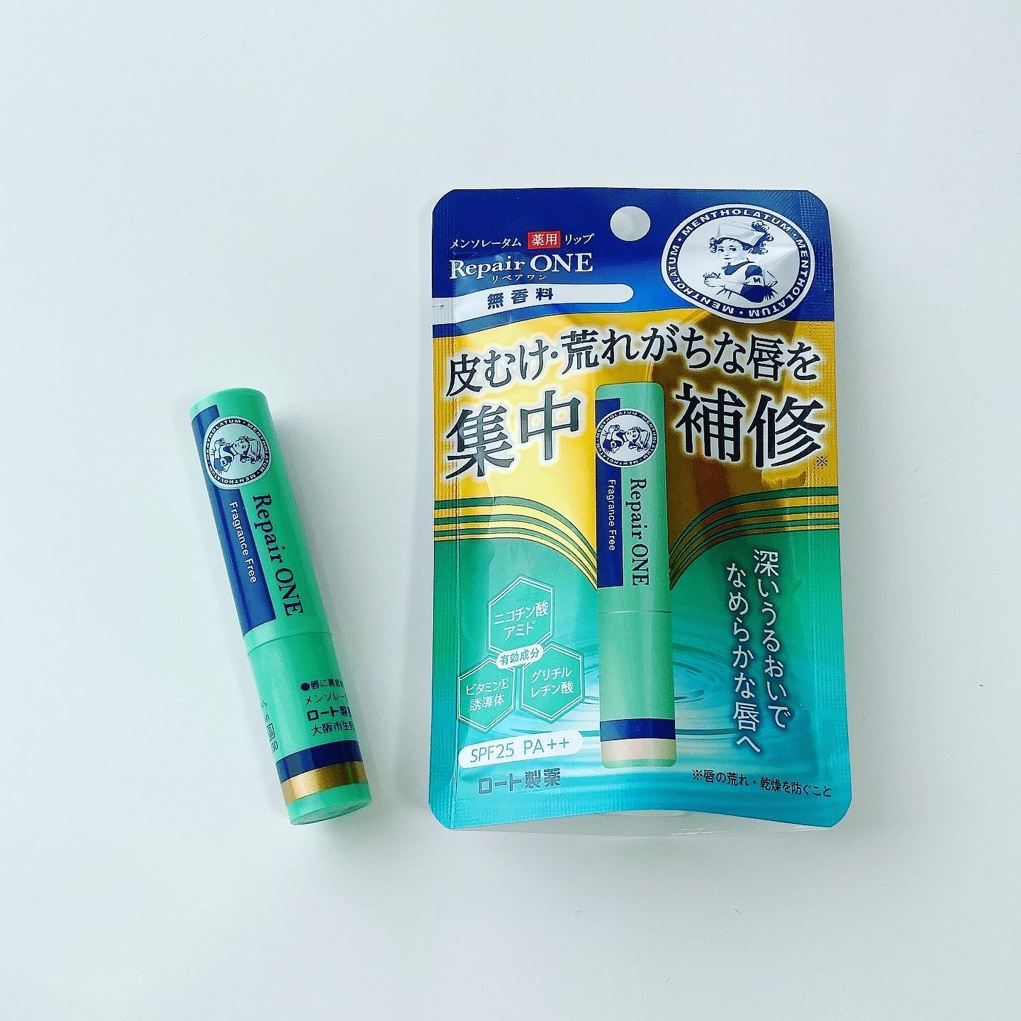 メンソレータム  リペアワン/メンソレータム/リップクリームを使ったクチコミ（1枚目）