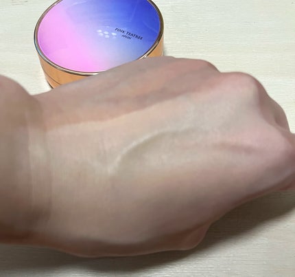 ピンクティーツリーカバープライマークッション/APLIN/クッションファンデーションを使ったクチコミ(2枚目)