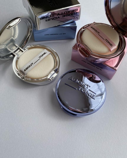 グローパウダーパクト/ABOUT TONE/プレストパウダーを使ったクチコミ(5枚目)