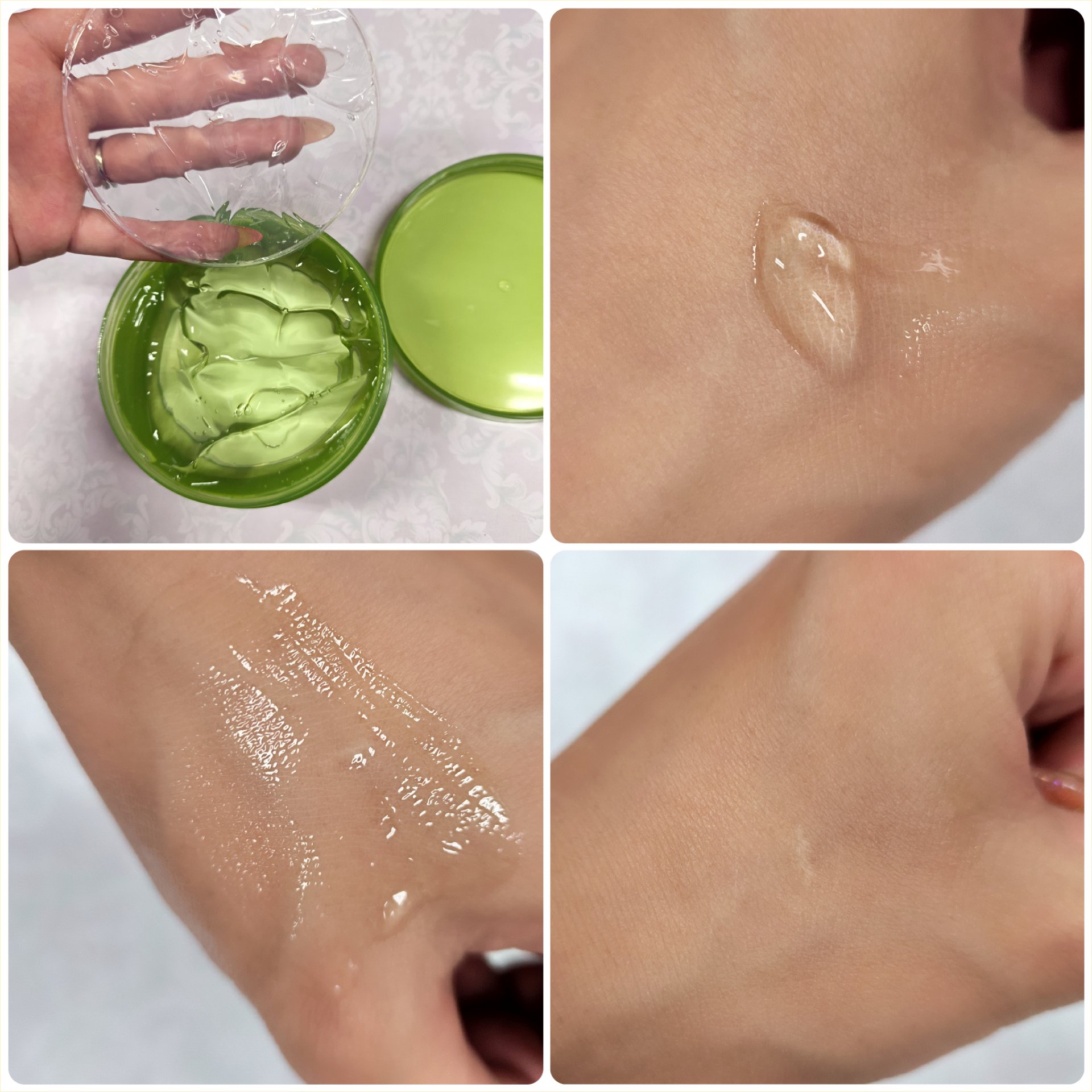 マイルド＆モイスチャーアロエジェル/ネイチャーリパブリック/ボディローションを使ったクチコミ（2枚目）