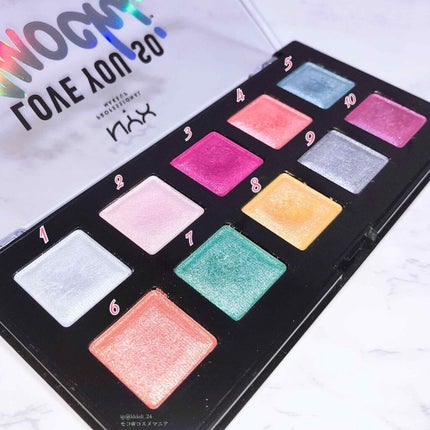 ラブ ユー ソー モッチ シャドウ パレット/NYX Professional Makeup/ジェル・クリームアイシャドウを使ったクチコミ(2枚目)