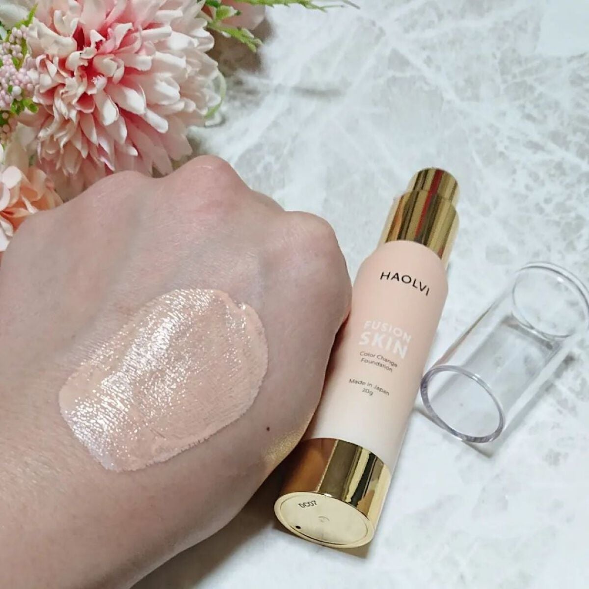 ハオルビ カラーチェンジファンデーション/RITA COSME/リキッドファンデーションを使ったクチコミ(6枚目)