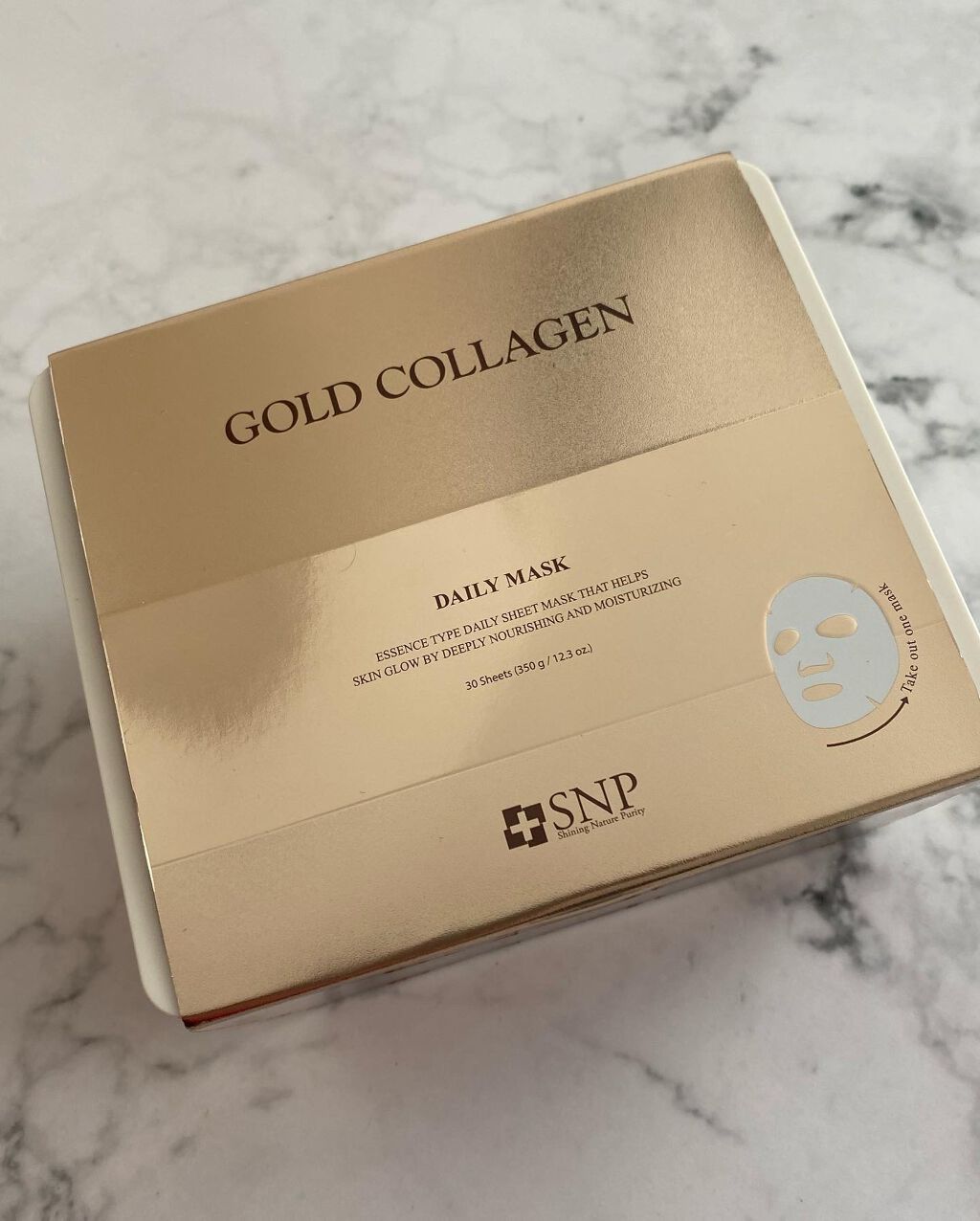 ゴールドコラーゲンデイリーマスク/SNP/シートマスク・パックを使ったクチコミ(3枚目)